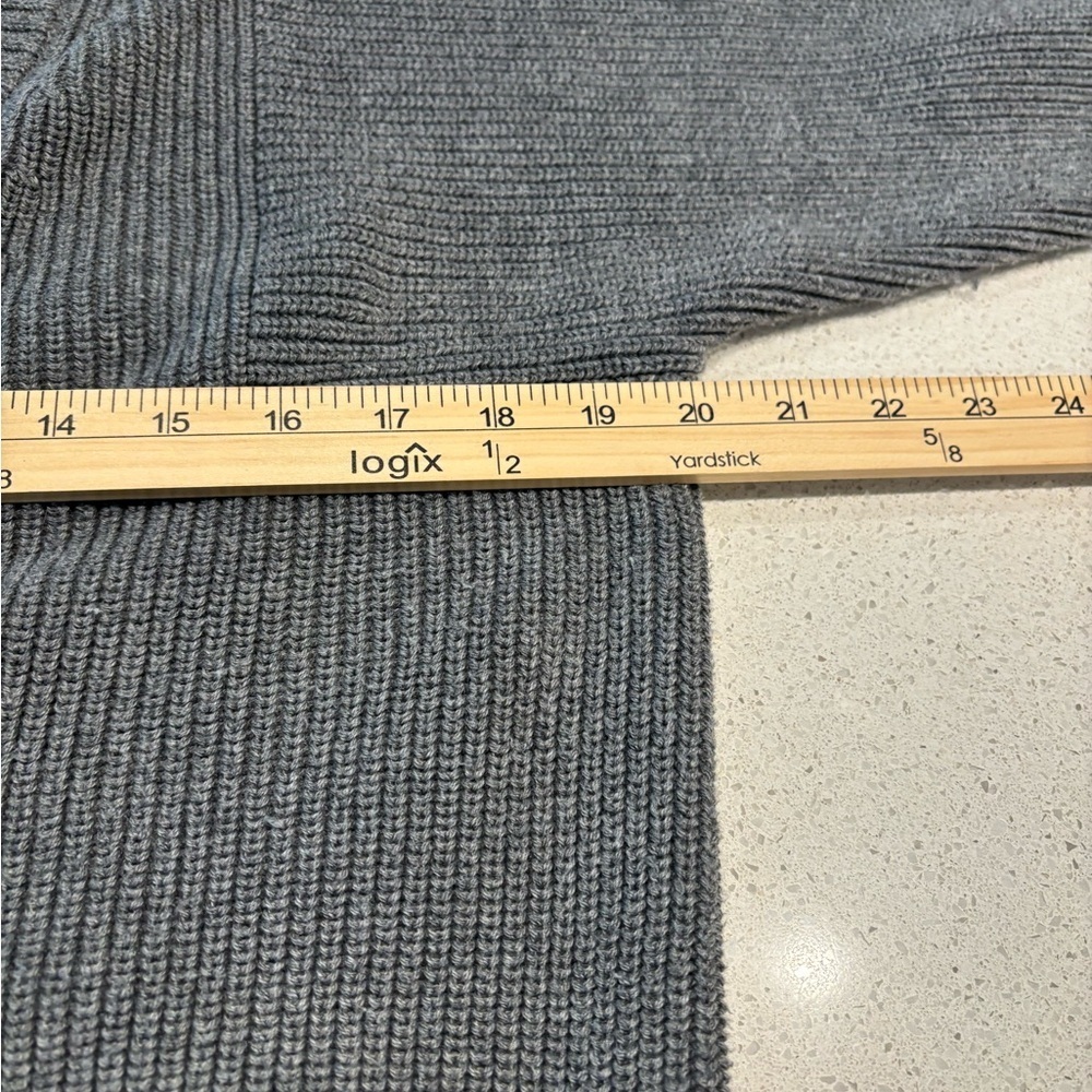 Athleta Gray Button-Up Chunky Cardigan, Size XXS - Picture 5 of 7